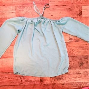 Mint colored blouse
